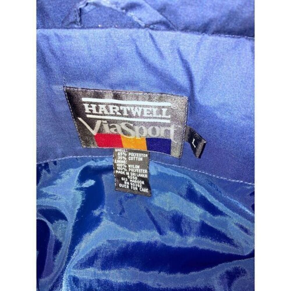 Vtg Hartwell Viasport Snap On Tools Men'sJacket L Full Zip Double Vented Pockets - Picture 5 of 9